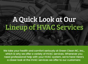 A Quick Look at Our Lineup of HVAC Services